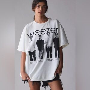 UO Weezer Graphic White T-Shirt